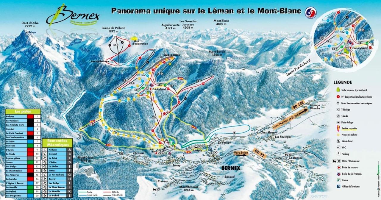 Appartement Au Pied Des Pistes, Avec Vue Sur La Montagne Берне Екстериор снимка